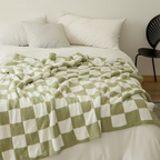 Plaid Damier Vert Matcha